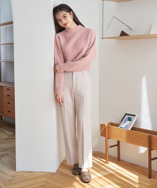 ROPE' PICNIC(ロペピクニック)の「シャギーレースクロップドニットプルオーバー(ニット/セーター・レディース・キナリ/ブラック/ピンク系その他2/ブルー/ライトグレー・38)」の22枚目の写真