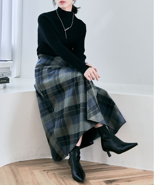 kirakiraShop（キラキラショップ）の「ラグラン スリーブ リブ ニット（ニット/セーター・レディース・ブラウン/ベージュ/杢グレー/ブラック・FREE）」の5枚目の写真
