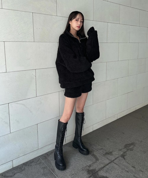 ENVYM(アンビー)の「ボアショートパンツ(その他パンツ・レディース・アイボリー/ブラック・FREE)」の13枚目の写真
