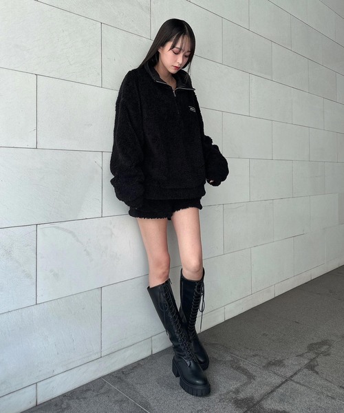ENVYM(アンビー)の「ボアショートパンツ(その他パンツ・レディース・アイボリー/ブラック・FREE)」の14枚目の写真