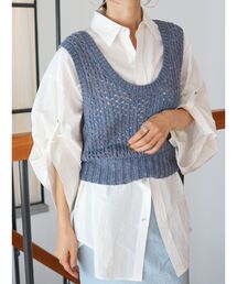 Ungrid | 透かし編みルーズニットベスト(ベスト)