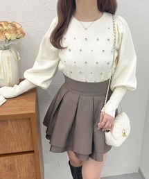 ロングスリーブビジューニットトップス【ZOZOTOWN限定アイテム】