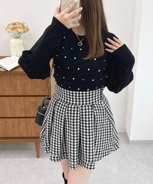 ロングスリーブビジューニットトップス【ZOZOTOWN限定アイテム】