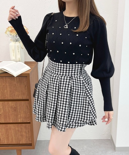 apres jour(アプレジュール)の「ロングスリーブビジューニットトップス【ZOZOTOWN限定アイテム】(ニット/セーター・レディース・ブラック/ピンク/アイボリー/ラベンダー・X-LARGE/フリー)」の15枚目の写真