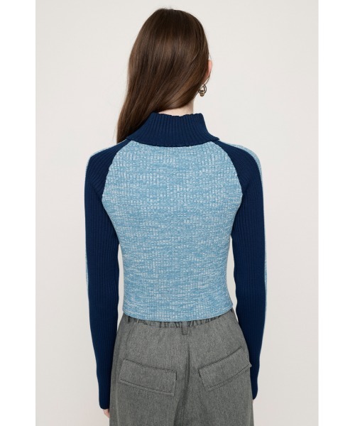 SLY（スライ）の「KNIT TRACK BLOCKING TOPS ニット トラック