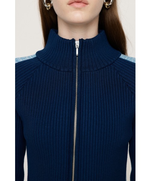 トップス palace P-KNIT TRACK TOP NAVY SLY（スライ）の「KNIT TRACK BLOCKING TOPS ニット トラック