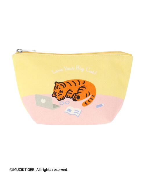 Green　Parks（グリーンパークス）の「ムジークタイガー/マチつきポーチ（ポーチ・レディース・イエロー/ホワイト/ブルー/ピンク・FREE）」の11枚目の写真