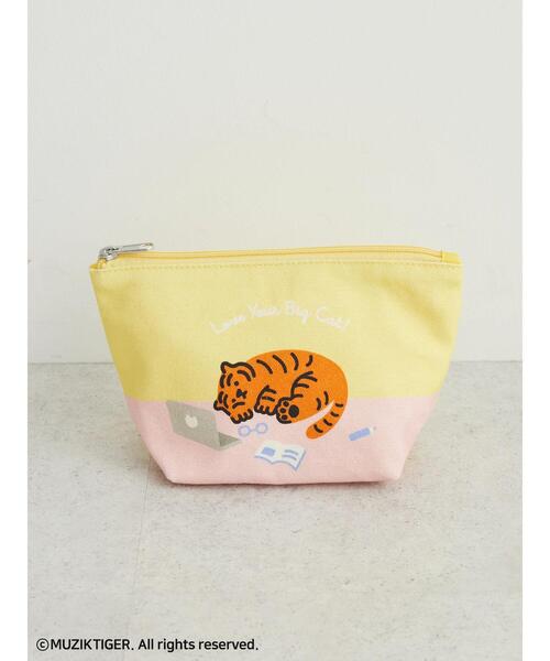Green　Parks（グリーンパークス）の「ムジークタイガー/マチつきポーチ（ポーチ・レディース・イエロー/ホワイト/ブルー/ピンク・FREE）」の4枚目の写真