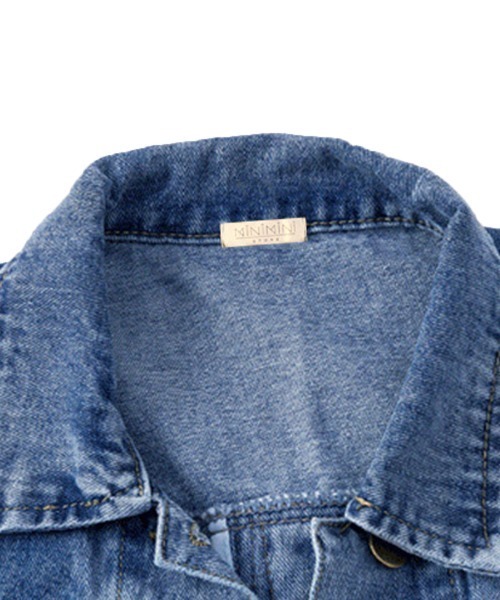 Miniministore(ミニミニストア)の「デニムジャケット ショート丈 春アウター(デニムジャケット・レディース・ブルー・L/M/XL)」の17枚目の写真