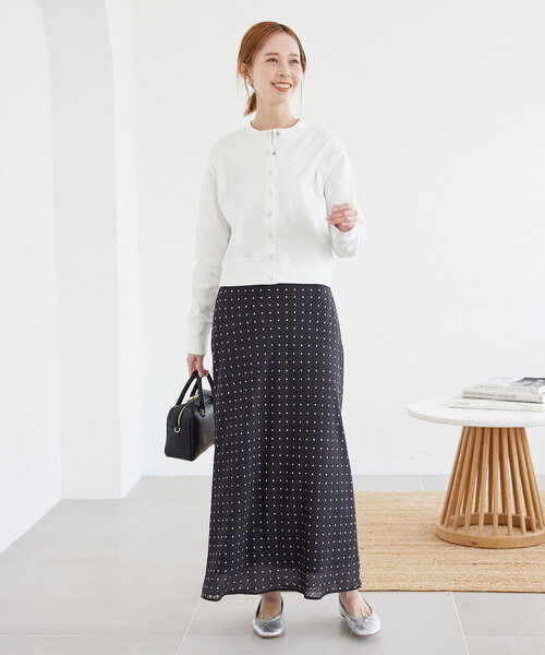 SLOBE IENA（スローブイエナ）の「ドットロングマーメイドスカート  