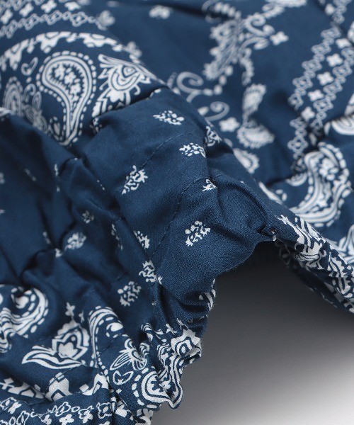 チチカカ（チチカカ）の「バンダナプリントコンビプルオーバー（Tシャツ/カットソー・レディース・ネイビー/ベージュ/チャコールグレー・FREE）」の4枚目の写真