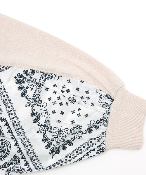 チチカカ（チチカカ）の「バンダナプリントコンビプルオーバー（Tシャツ/カットソー・レディース・ネイビー/ベージュ/チャコールグレー・FREE）」の13枚目の写真