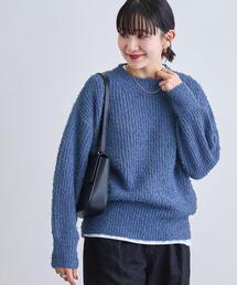 coen | カールヤーンアゼ編みニット(ニット/セーター)