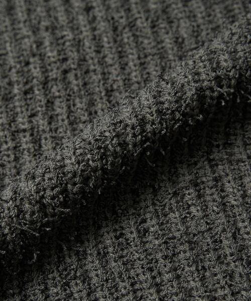 coen（コーエン）の「カールヤーンアゼ編みニット（ニット/セーター・レディース・オフホワイト/ダークグレー/コバルトブルー・FREE）」の18枚目の写真