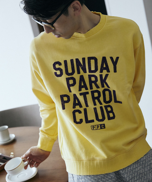 JOURNAL STANDARD relume(ジャーナルスタンダード レリューム)の「【MR.CLOSET / ミスタークローゼット】 プリントスウェット(スウェット・メンズ・ブラック/ネイビー/イエロー/グリーン/アイボリー/ブラック系その他・MEDIUM/LARGE)」の6枚目の写真