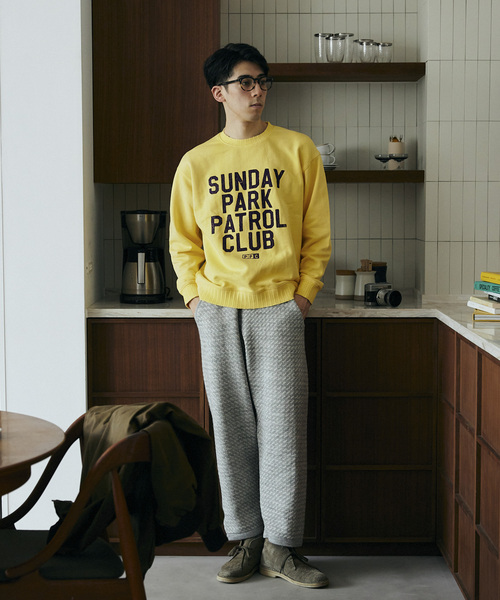 JOURNAL STANDARD relume(ジャーナルスタンダード レリューム)の「【MR.CLOSET / ミスタークローゼット】 プリントスウェット(スウェット・メンズ・ブラック/ネイビー/イエロー/グリーン/アイボリー/ブラック系その他・MEDIUM/LARGE)」の9枚目の写真