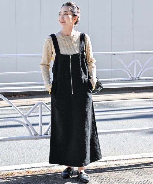 セール】ニードル加工ジャンスカ（ジャンパースカート）｜B.C STOCK