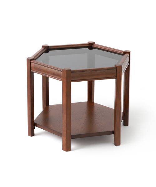 ACME FURNITURE（アクメファニチャー）の「BROOKS HEXAGON TABLE ブラックガラス ブルックスヘキサゴン（家具・レディース・その他・FREE）」の2枚目の写真