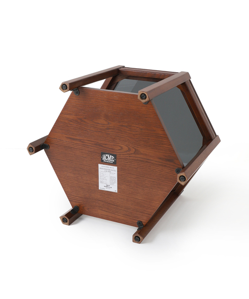 ACME FURNITURE（アクメファニチャー）の「BROOKS HEXAGON TABLE ブラックガラス ブルックスヘキサゴン（家具・レディース・その他・FREE）」の5枚目の写真
