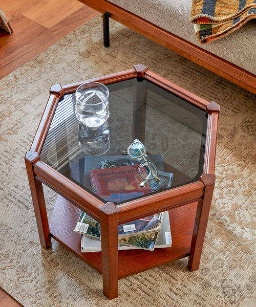 BROOKS HEXAGON TABLE ブルックスヘキサゴンテーブル:ベージュ BROOKS HEXAGON TABLE / BEIGE | JOURNAL STANDARD FURNITURE