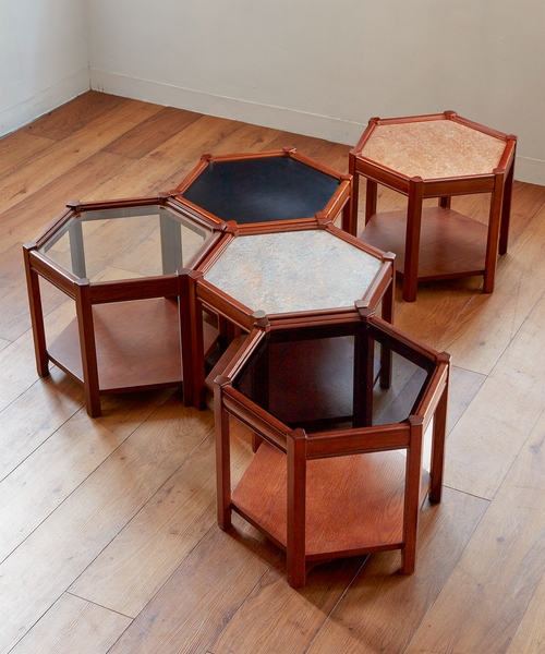 BROOKS HEXAGON TABLE ブルックスヘキサゴンテーブル:ベージュ BROOKS HEXAGON TABLE ベージュ ブルックスヘキサゴン（テーブル