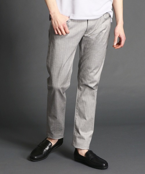 MONSIEUR NICOLE（ムッシュニコル）の「先染めヘリンボンパンツ（その他パンツ・メンズ・ブラック/サックスブルー/ネイビー/ブルー/グレー/ベージュ/ホワイト・X-LARGE/LARGE/MEDIUM/SMALL/XX-LARGE）」の4枚目の写真