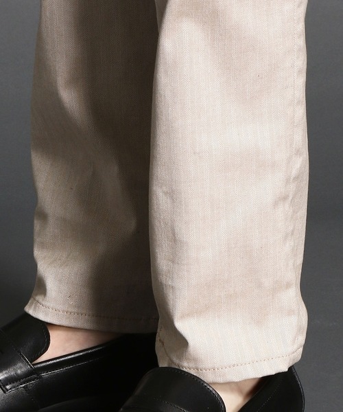 MONSIEUR NICOLE（ムッシュニコル）の「先染めヘリンボンパンツ（その他パンツ・メンズ・ブラック/サックスブルー/ネイビー/ブルー/グレー/ベージュ/ホワイト・X-LARGE/LARGE/MEDIUM/SMALL/XX-LARGE）」の14枚目の写真