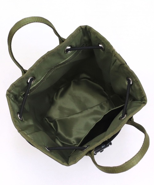 COLDE （コルデ）の「パール付き2way巾着ミニトートバッグ（トートバッグ・レディース・ベージュ/ブラック/カーキ/パープル・FREE）」の9枚目の写真