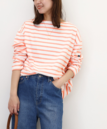 別注【Leminor/ルミノア】*RELUME Loose border Tee:カットソー