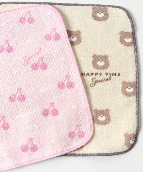 BREEZE（ブリーズ）の「くま 3Pミニタオル（ハンカチ/ハンドタオル