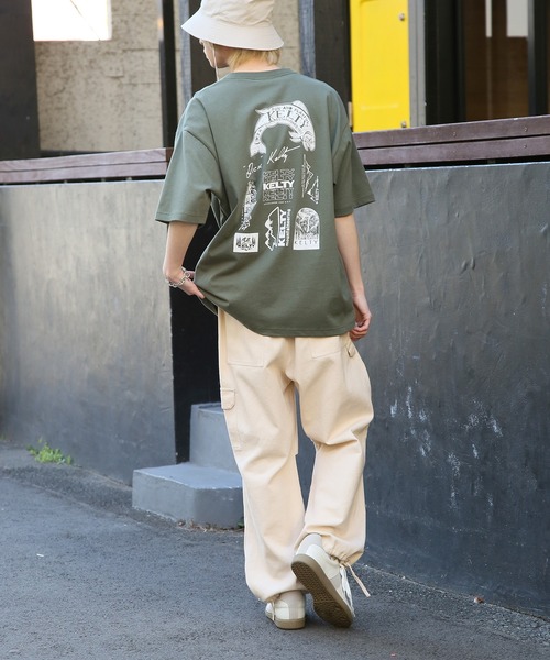 KELTY（ケルティ）の「【KELTY】別注 限定展開 Back Print vintage archive classical LOGO crewneck S/S Tee TYPE-2 ビンテージクラシカルロゴ半袖Tシャツ（Tシャツ/カットソー・レディース・オレンジ/ホワイト/オリーブ/ブラック・L/M/S/XS）」の17枚目の写真