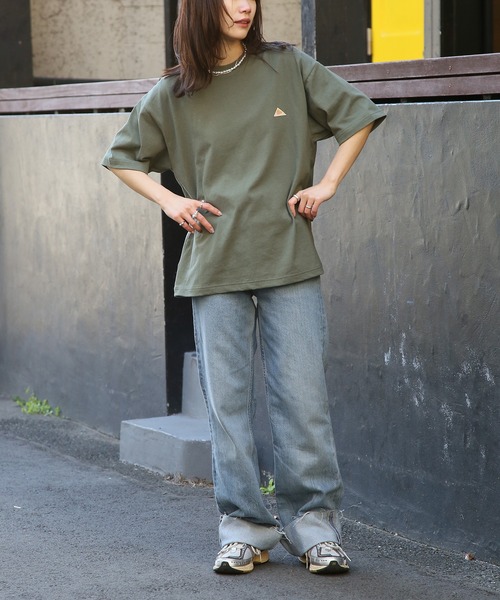 KELTY（ケルティ）の「【KELTY】別注 限定展開 Back Print vintage archive classical LOGO crewneck S/S Tee TYPE-2 ビンテージクラシカルロゴ半袖Tシャツ（Tシャツ/カットソー・レディース・オレンジ/ホワイト/オリーブ/ブラック・L/M/S/XS）」の6枚目の写真