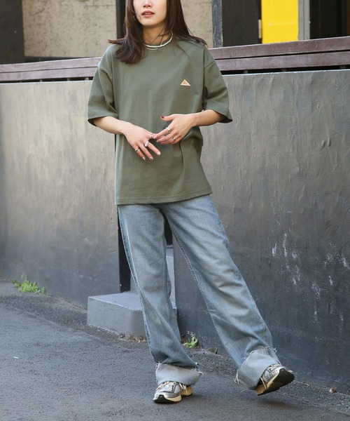 KELTY（ケルティ）の「【KELTY】別注 限定展開 Back Print vintage archive classical LOGO crewneck S/S Tee TYPE-2 ビンテージクラシカルロゴ半袖Tシャツ（Tシャツ/カットソー・レディース・オレンジ/ホワイト/オリーブ/ブラック・L/M/S/XS）」の7枚目の写真