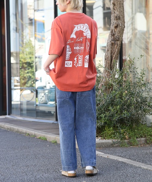 KELTY（ケルティ）の「【KELTY】別注 限定展開 Back Print vintage archive classical LOGO crewneck S/S Tee TYPE-2 ビンテージクラシカルロゴ半袖Tシャツ（Tシャツ/カットソー・レディース・オレンジ/ホワイト/オリーブ/ブラック・L/M/S/XS）」の12枚目の写真
