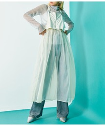 Settimissimo | オーガンジー 切替マルチWAY ワンピース ロング(ワンピース)