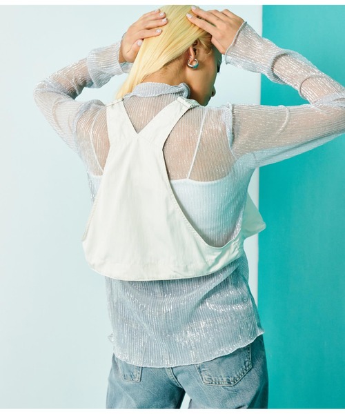 Settimissimo（セッティミッシモ）の「オーガンジー 切替マルチWAY ワンピース ロング（ワンピース・レディース・アイボリー/ブラック・FREE）」の11枚目の写真