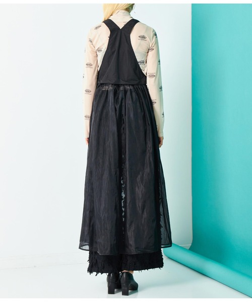 Settimissimo（セッティミッシモ）の「オーガンジー 切替マルチWAY ワンピース ロング（ワンピース・レディース・アイボリー/ブラック・FREE）」の20枚目の写真