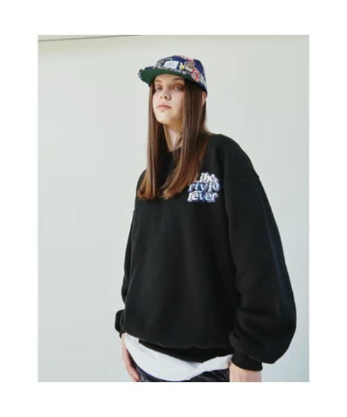 LIBERE（リベーレ）の「LF LOGO CREWNECK SWEAT（Tシャツ/カットソー・メンズ・ブラック/グレー・LARGE/MEDIUM/SMALL）」の4枚目の写真