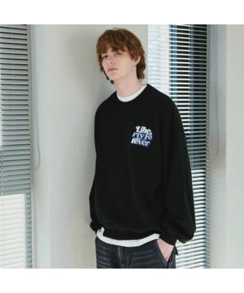LIBERE（リベーレ）の「LF LOGO CREWNECK SWEAT（Tシャツ/カットソー・メンズ・ブラック/グレー・LARGE/MEDIUM/SMALL）」の5枚目の写真