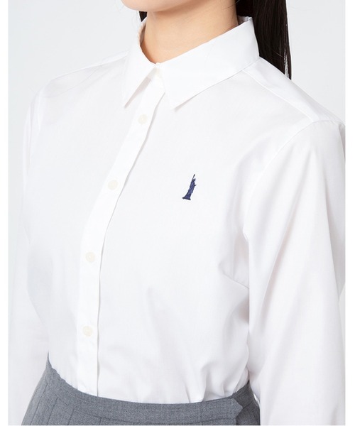 EASTBOY(イーストボーイ)の「シャツ 長袖 ブラウス スクール 中学生 高校生(シャツ/ブラウス・キッズ・ホワイト×ブルー/ホワイト×ピンク/ホワイト×ネイビー・13号/11号/7号/9号)」の9枚目の写真