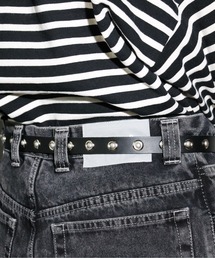 hobo | HOBO/ホーボー STUDDED BUCKLE BELT COW LEATHER スタッズカウレザーベルト(ベルト)