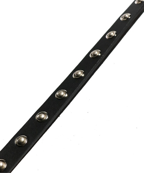 hobo（ホーボー）の「HOBO/ホーボー STUDDED BUCKLE BELT COW LEATHER スタッズカウレザーベルト（ベルト・メンズ・ブラック・ONE SIZE）」の7枚目の写真