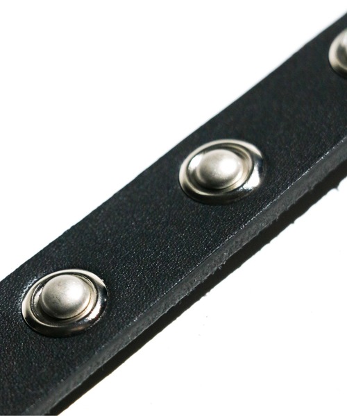 hobo（ホーボー）の「HOBO/ホーボー STUDDED BUCKLE BELT COW LEATHER スタッズカウレザーベルト（ベルト・メンズ・ブラック・ONE SIZE）」の8枚目の写真