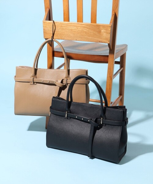 NOLLEY’S（ノーリーズ）の「ギボシベルトトートバッグ（トートバッグ・レディース・ブラック/ベージュ・FREE）」の15枚目の写真