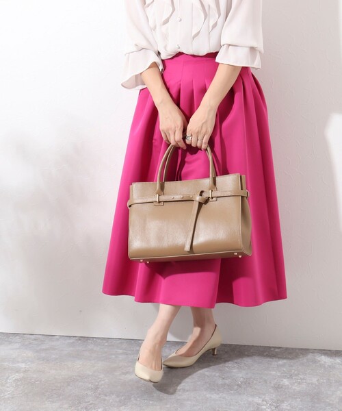 NOLLEY’S（ノーリーズ）の「ギボシベルトトートバッグ（トートバッグ・レディース・ブラック/ベージュ・FREE）」の14枚目の写真