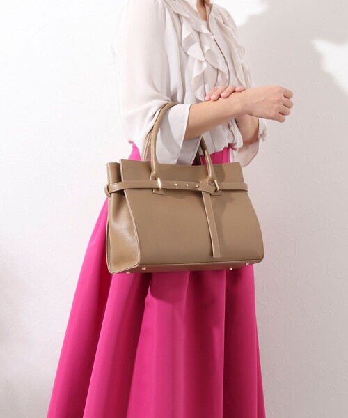 NOLLEY’S（ノーリーズ）の「ギボシベルトトートバッグ（トートバッグ・レディース・ブラック/ベージュ・FREE）」の16枚目の写真