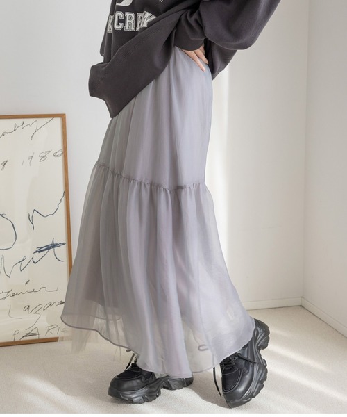 LOWRYS FARM（ローリーズファーム）の「シアーボリュームスカート