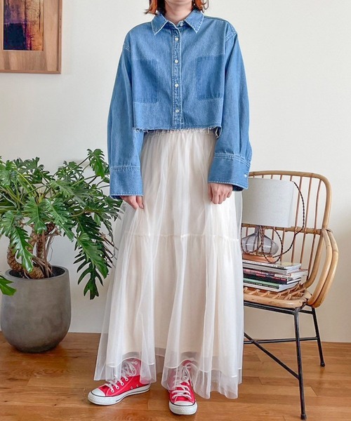 LOWRYS FARM（ローリーズファーム）の「シアーボリュームスカート