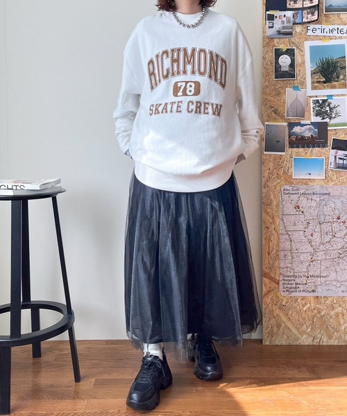 LOWRYS FARM（ローリーズファーム）の「シアーボリュームスカート　996863（スカート・レディース・アイボリー/ブラック/グレー/その他・FREE）」の19枚目の写真