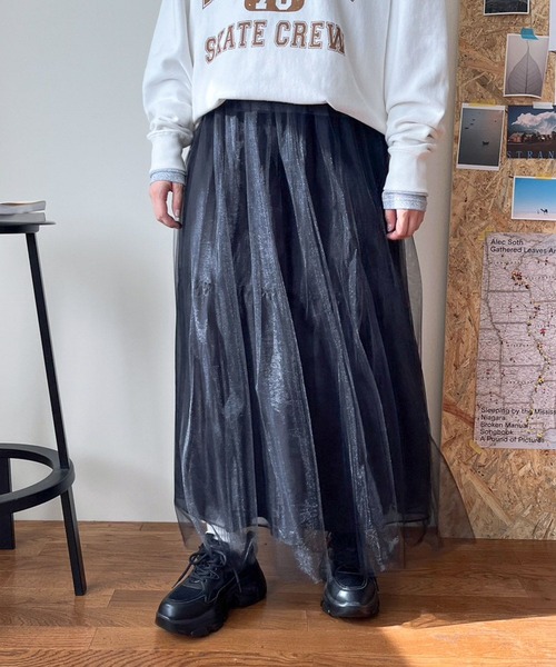 LOWRYS FARM（ローリーズファーム）の「シアーボリュームスカート